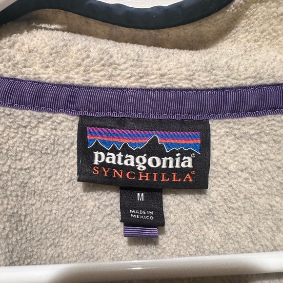 Men’s Patagonia Synchilla Snap T Fleece Pullover in Oatmeal Heather - Picture 6 of 8